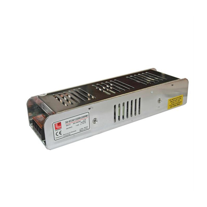 Transformator pentru LED 230V / 12V 200W, IP20