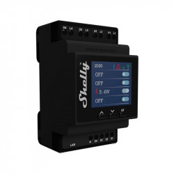 Shelly PRO 4PM Smart Relay with Wi-Fi and Electricity Meter