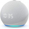 Alexa, Echo Dot Generatia a 4-a , cu ceas, asistent vocal inteligent - Twilight Blue