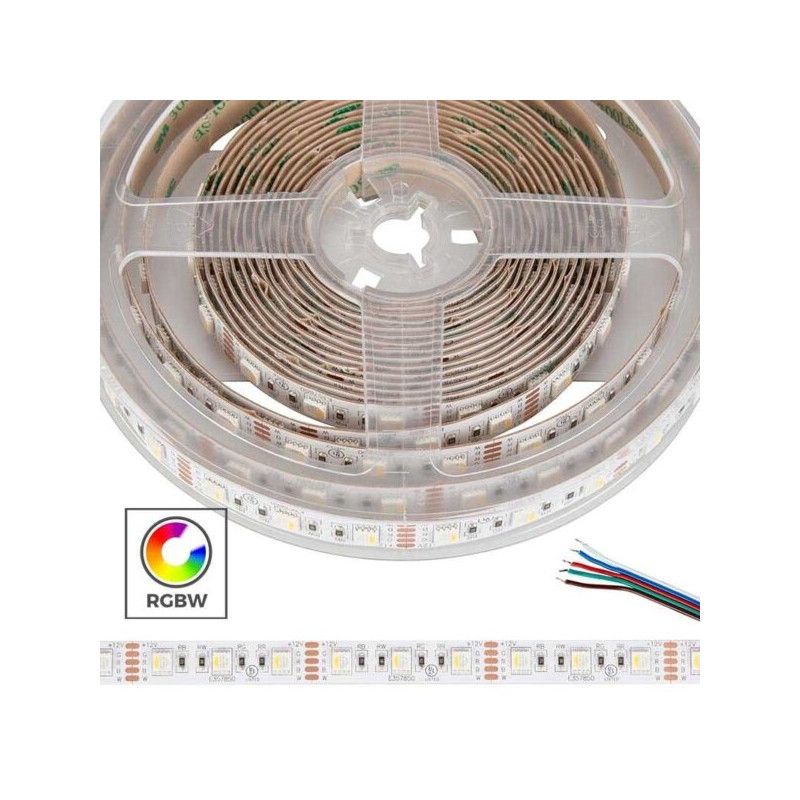 LED strip RGBW 4 in 1 (RGB+Cool White) 5050 60led/m ip20, 12v, 5M