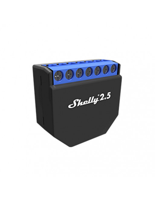 The Shelly 2.5 Wi-Fi relay will let you monitor the power consumption, control and automate two regular (non-smart) devices.