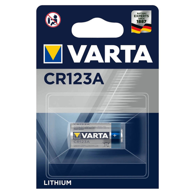 Baterie CR123A, VARTA, 3V, Lithiu, 1 Bucata