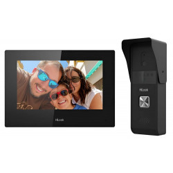 Hybrid Video Intercom Kit Hikvision HiLook VI-K23P – 1 family, IP, Wi-Fi, 2MP, PoE, touchscreen, surface-mounted, 7-inch screen.